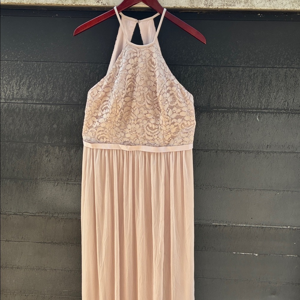 Lace Halter Wedding Dress by Davids Bridal Dress Womens Sz 12